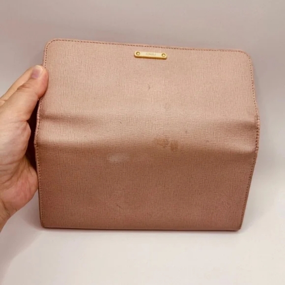 FENDI Pink Beige Leather Logo Plate Long Wallet – Great Preloved Condition - Picture 9 of 12